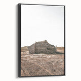 Farmhouse Wall Art: Rustic Cabin Scene for Antique Farmhouse Decor