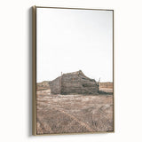 Farmhouse Wall Art: Rustic Cabin Scene for Antique Farmhouse Decor