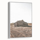 Farmhouse Wall Art: Rustic Cabin Scene for Antique Farmhouse Decor