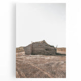 Farmhouse Wall Art: Rustic Cabin Scene for Antique Farmhouse Decor