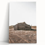 Farmhouse Wall Art: Rustic Cabin Scene for Antique Farmhouse Decor