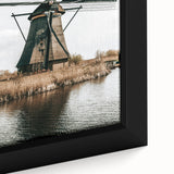 Farmhouse Wall Art: Rustic Windmill by the Water for Country Style Decor