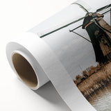 Farmhouse Wall Art: Rustic Windmill by the Water for Country Style Decor