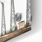 Farmhouse Wall Art: Wind Turbine Field for Modern Rustic Farmhouse Decor