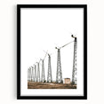 Farmhouse Wall Art: Wind Turbine Field for Modern Rustic Farmhouse Decor