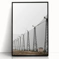 Farmhouse Wall Art: Wind Turbine Field for Modern Rustic Farmhouse Decor