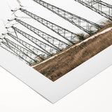 Farmhouse Wall Art: Wind Turbine Field for Modern Rustic Farmhouse Decor