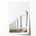 Farmhouse Wall Art: Wind Turbine Field for Modern Rustic Farmhouse Decor