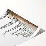 Farmhouse Wall Art: Wind Turbine Field for Modern Rustic Farmhouse Decor