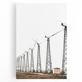 Farmhouse Wall Art: Wind Turbine Field for Modern Rustic Farmhouse Decor