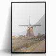 Farmhouse Wall Art: Windmill by the Canal for Rustic Country Decor