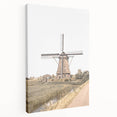 Farmhouse Wall Art: Windmill by the Canal for Rustic Country Decor