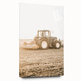 Farmhouse Wall Art: Tractor at Work for Rustic Country Farmhouse Decor