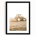 Farmhouse Wall Art: Tractor at Work for Rustic Country Farmhouse Decor