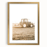 Farmhouse Wall Art: Tractor at Work for Rustic Country Farmhouse Decor