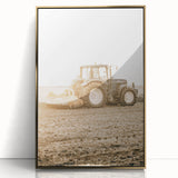 Farmhouse Wall Art: Tractor at Work for Rustic Country Farmhouse Decor