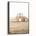 Farmhouse Wall Art: Tractor at Work for Rustic Country Farmhouse Decor