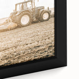 Farmhouse Wall Art: Tractor at Work for Rustic Country Farmhouse Decor