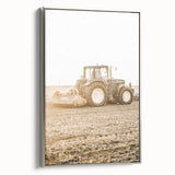 Farmhouse Wall Art: Tractor at Work for Rustic Country Farmhouse Decor