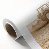 Farmhouse Wall Art: Tractor at Work for Rustic Country Farmhouse Decor