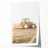 Farmhouse Wall Art: Tractor at Work for Rustic Country Farmhouse Decor