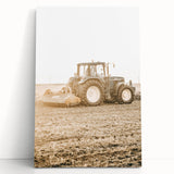 Farmhouse Wall Art: Tractor at Work for Rustic Country Farmhouse Decor