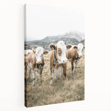 Farmhouse Wall Art: Pastoral Cows in Meadow for Rustic Farmhouse Decor