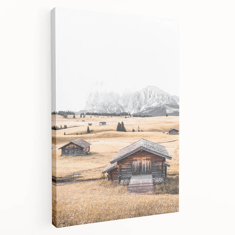 Farmhouse Wall Art: Mountain Cabins for Rustic Country Farmhouse Decor