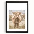 Farmhouse Wall Art: Majestic Highland Cow for Rustic Country Decor