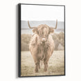 Farmhouse Wall Art: Majestic Highland Cow for Rustic Country Decor