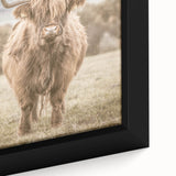 Farmhouse Wall Art: Majestic Highland Cow for Rustic Country Decor
