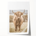 Farmhouse Wall Art: Majestic Highland Cow for Rustic Country Decor