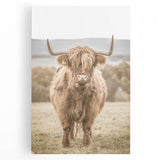 Farmhouse Wall Art: Majestic Highland Cow for Rustic Country Decor