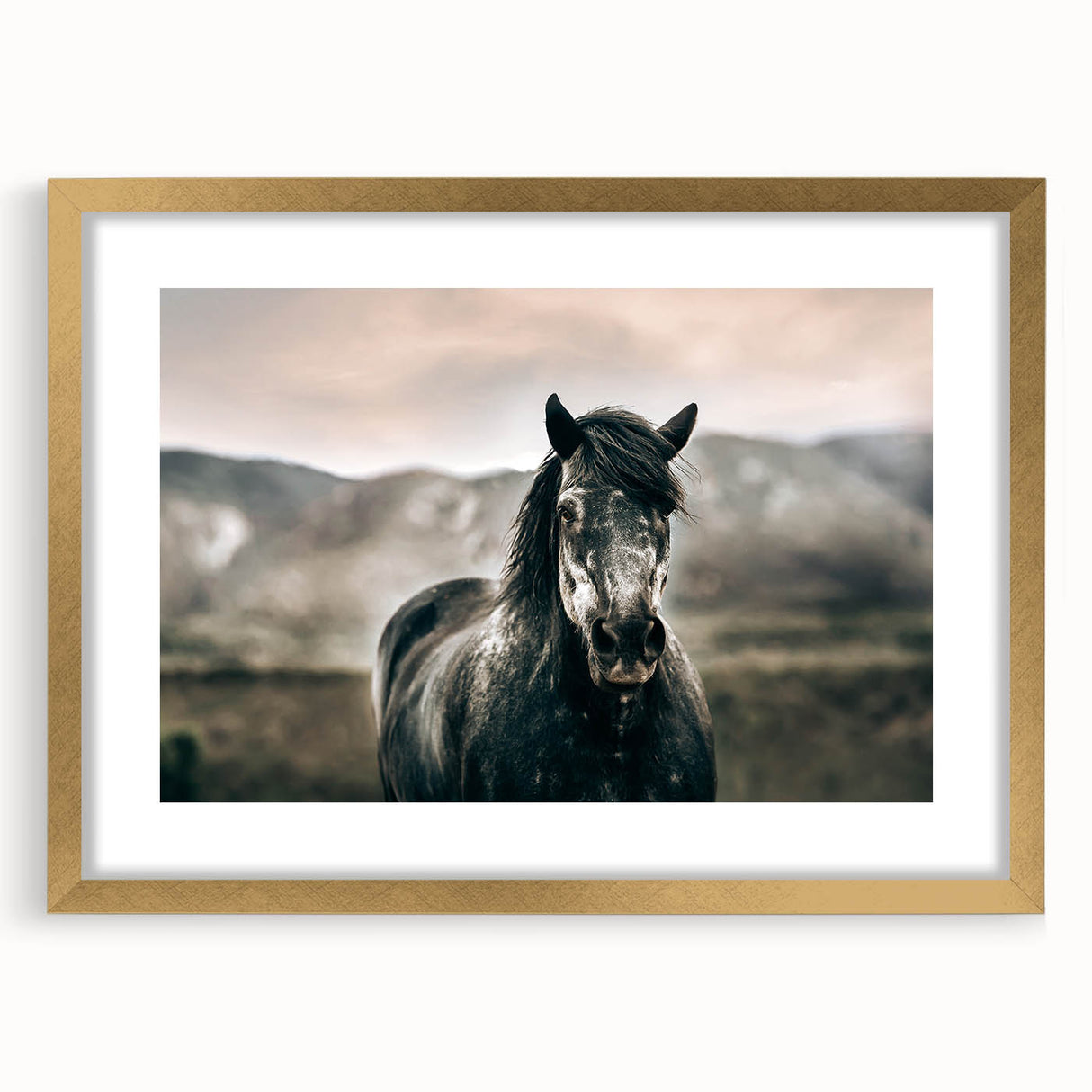 Farmhouse Wall Art: Majestic Horse for Rustic Country Farmhouse Decor