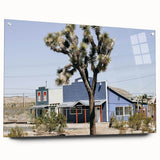 Farmhouse Wall Art: Desert Architecture with Joshua Tree for Rustic Decor