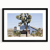 Farmhouse Wall Art: Desert Architecture with Joshua Tree for Rustic Decor