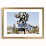 Farmhouse Wall Art: Desert Architecture with Joshua Tree for Rustic Decor