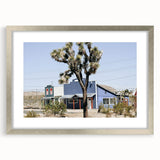 Farmhouse Wall Art: Desert Architecture with Joshua Tree for Rustic Decor