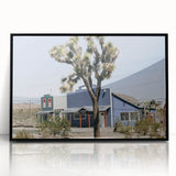 Farmhouse Wall Art: Desert Architecture with Joshua Tree for Rustic Decor