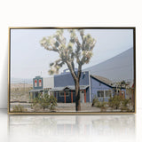 Farmhouse Wall Art: Desert Architecture with Joshua Tree for Rustic Decor