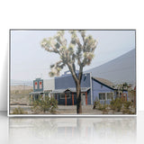 Farmhouse Wall Art: Desert Architecture with Joshua Tree for Rustic Decor
