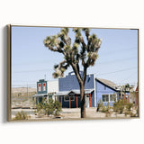 Farmhouse Wall Art: Desert Architecture with Joshua Tree for Rustic Decor