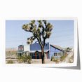 Farmhouse Wall Art: Desert Architecture with Joshua Tree for Rustic Decor