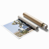 Farmhouse Wall Art: Desert Architecture with Joshua Tree for Rustic Decor