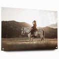 Country Style Art - Cowboy and Horse Farmhouse Wall Decor for Rustic Homes