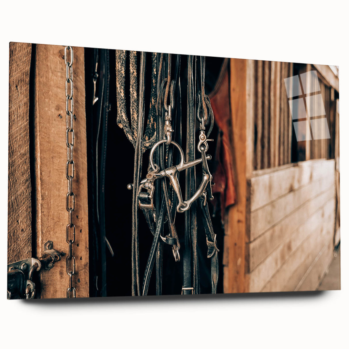 Farmhouse Style Wall Art - Rustic Horse Bridle Decor for Country Homes