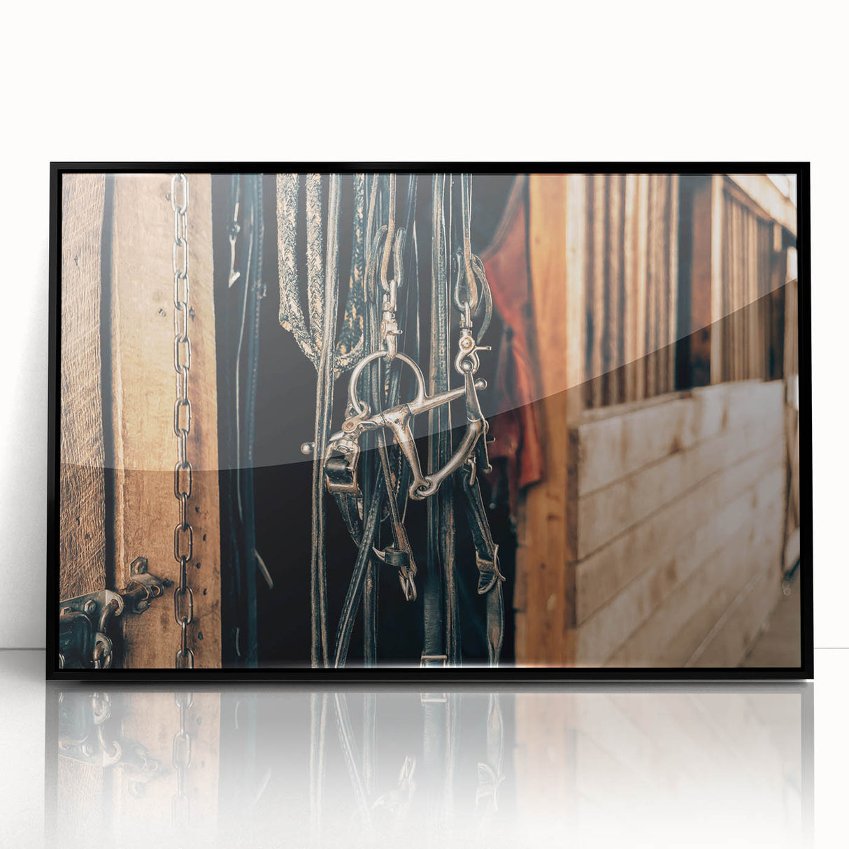 Farmhouse Style Wall Art - Rustic Horse Bridle Decor for Country Homes