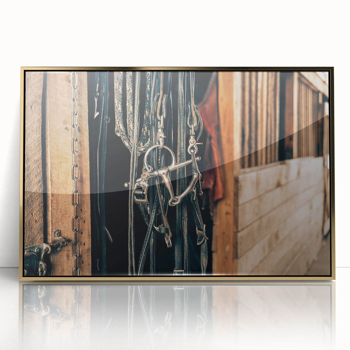 Farmhouse Style Wall Art - Rustic Horse Bridle Decor for Country Homes