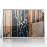 Farmhouse Style Wall Art - Rustic Horse Bridle Decor for Country Homes