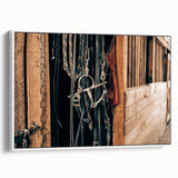 Farmhouse Style Wall Art - Rustic Horse Bridle Decor for Country Homes